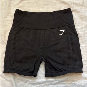 Gymshark Black Athletic Shorts High-Waisted Compression